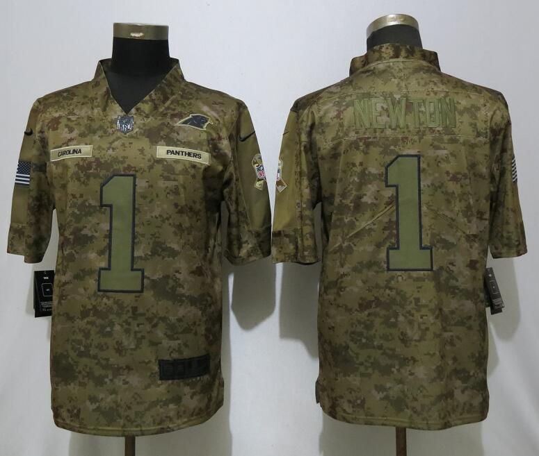 Men Carolina Panthers #1 Newton Nike Camo Salute to Service Limited NFL Jerseys->tampa bay buccaneers->NFL Jersey